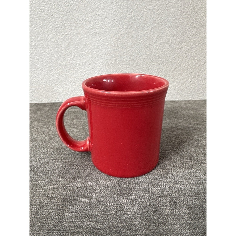 Fiesta Ware Scarlet Red D Handle Coffee Java Mug 12 oz